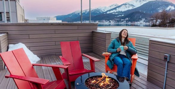 Deck at Juneau Alaska Hotel for Sale Deck at Juneau Alaska Hotel for Sale