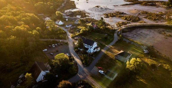 Maine Inn for sale Oceanside Aerial image of Maine Inn for sale